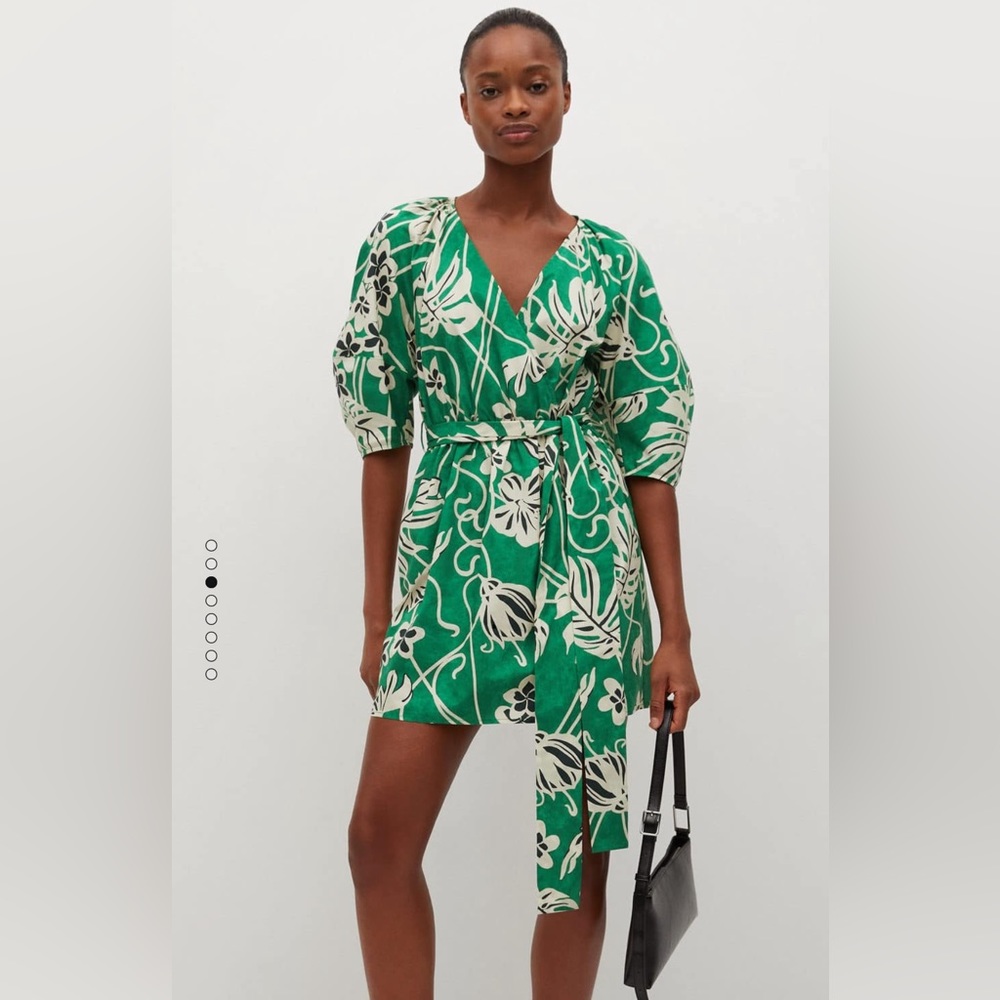 Mango Cotton Wrap Dress
